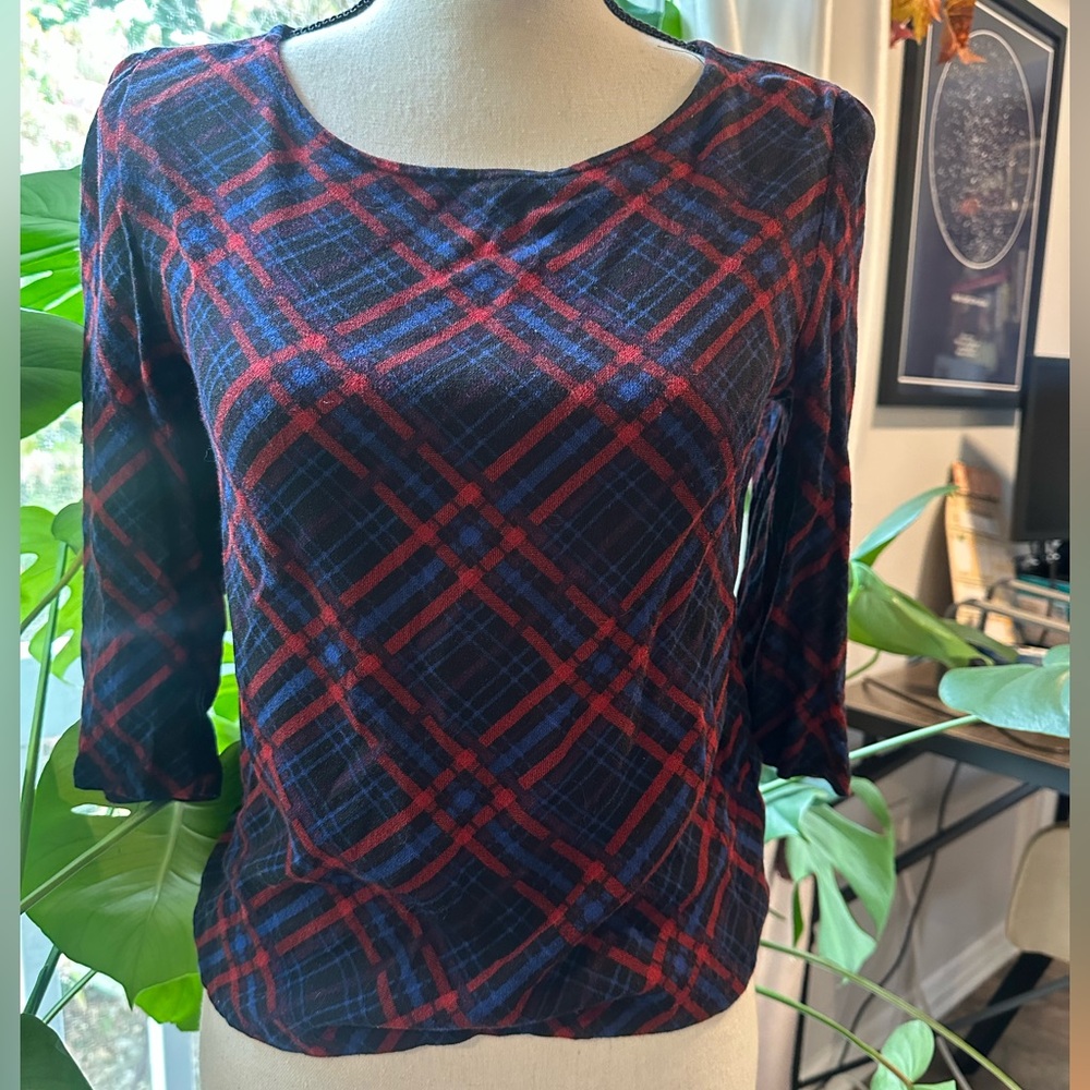 Forever 21 Plaid Top